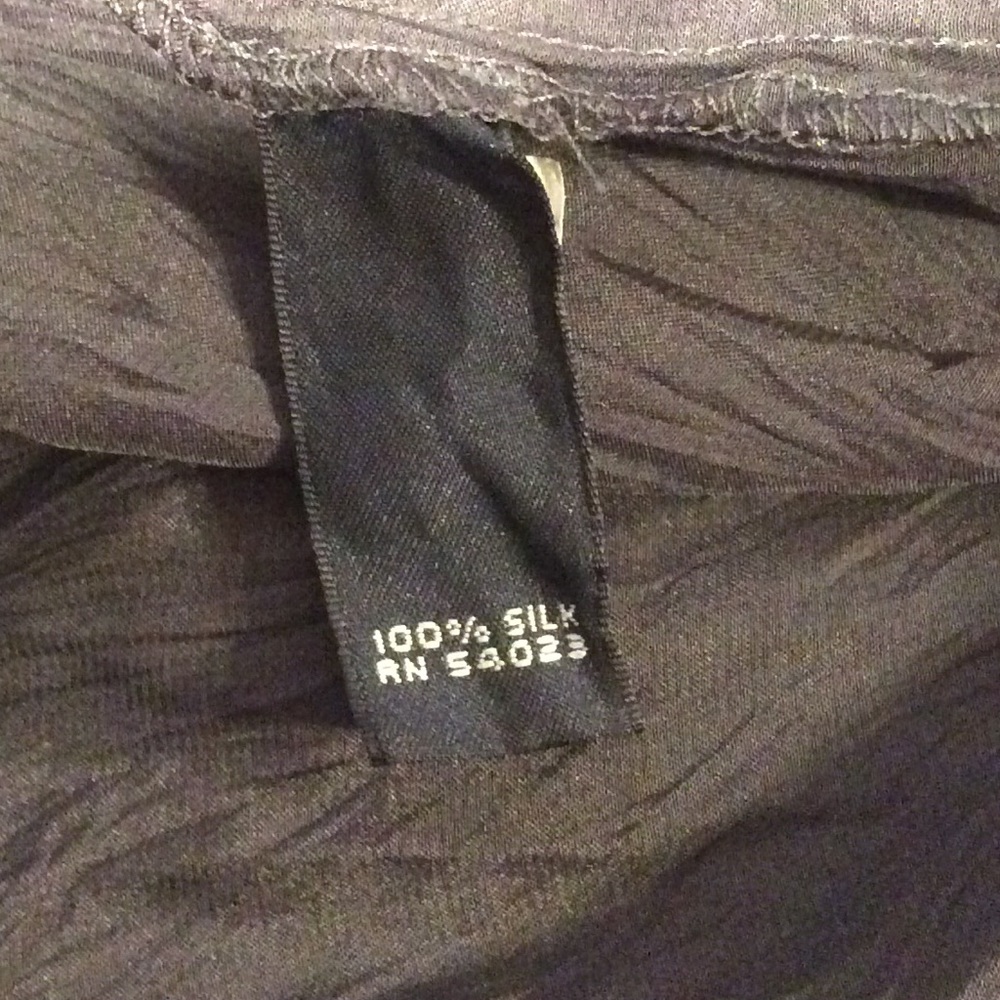 Banana Republic Charcoal Gray Silk Chemise Dress NWT - Picture 10 of 13